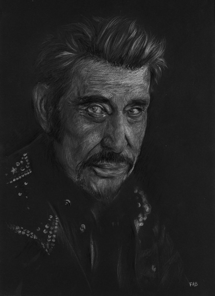 Johnny Hallyday portrait