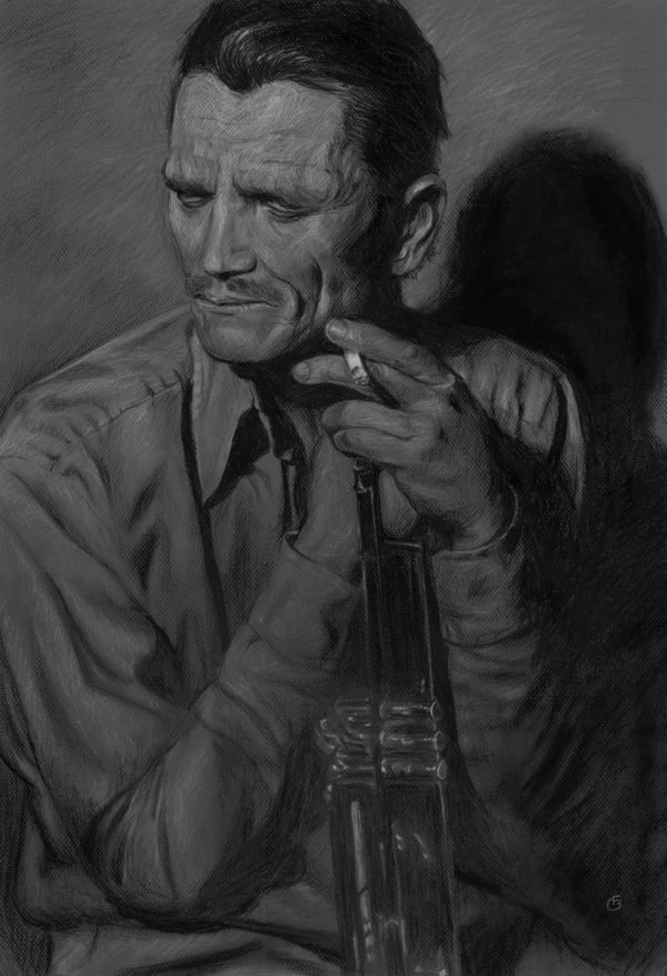 Portrait de Chet Baker - Dessins crayon