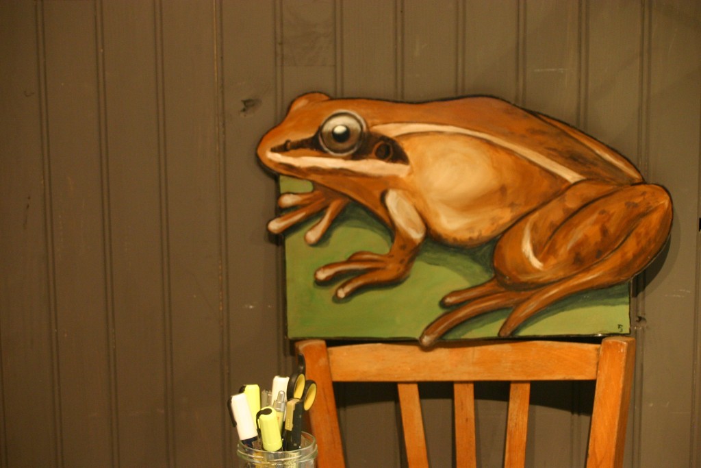Peinture grenouille
