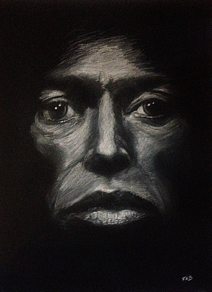 Portrait Miles Davis Format raisin