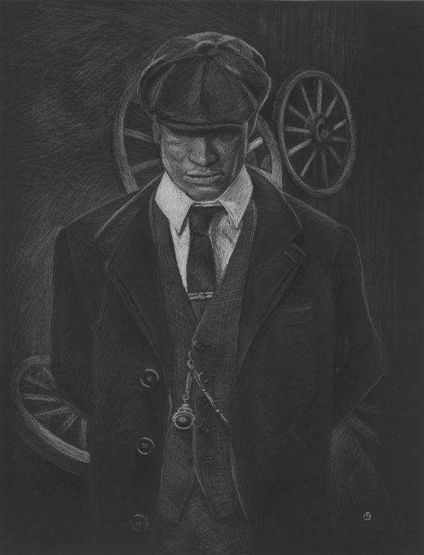 Peaky Blinders Shelby portrait crayon