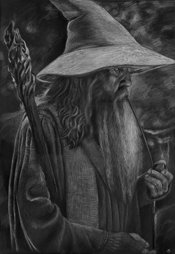 Gandalf Le seigneur des anneaux portrait